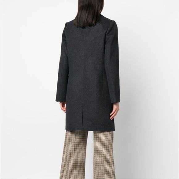 NEW Scotch & Soda Single Breasted Mid Length Wool Blend Coat - Picture 4 of 12